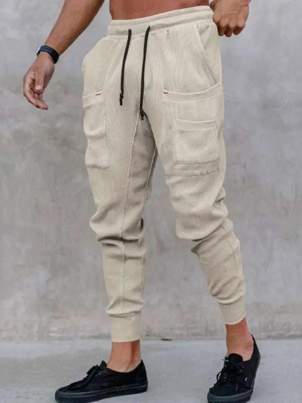 Ultimate Comfort Loose-Legged Multi-Pocket Sports Trousers for Men - MENLL